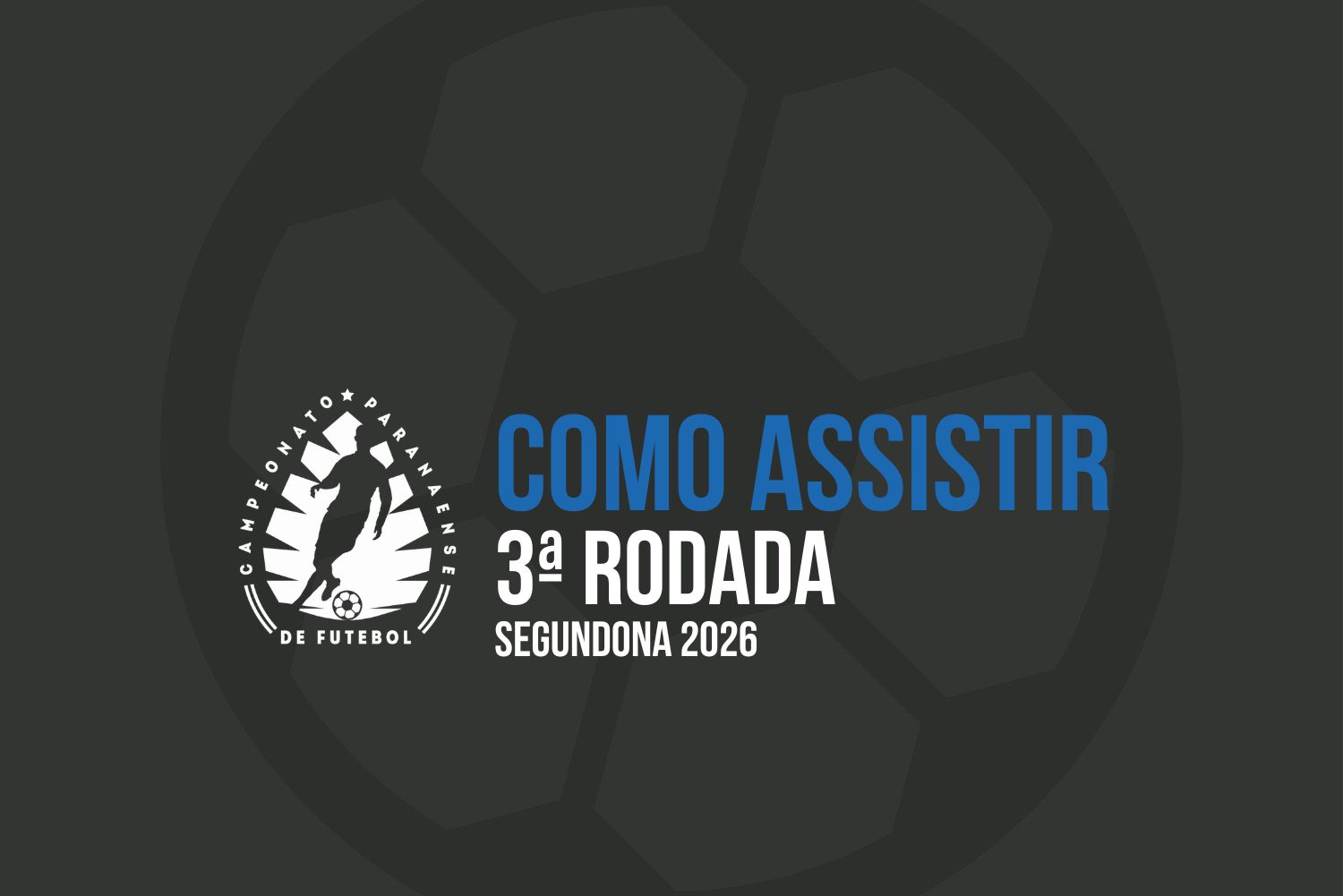 Todos os jogos ao vivo da terceira rodada da Segundona Sanepar 2026