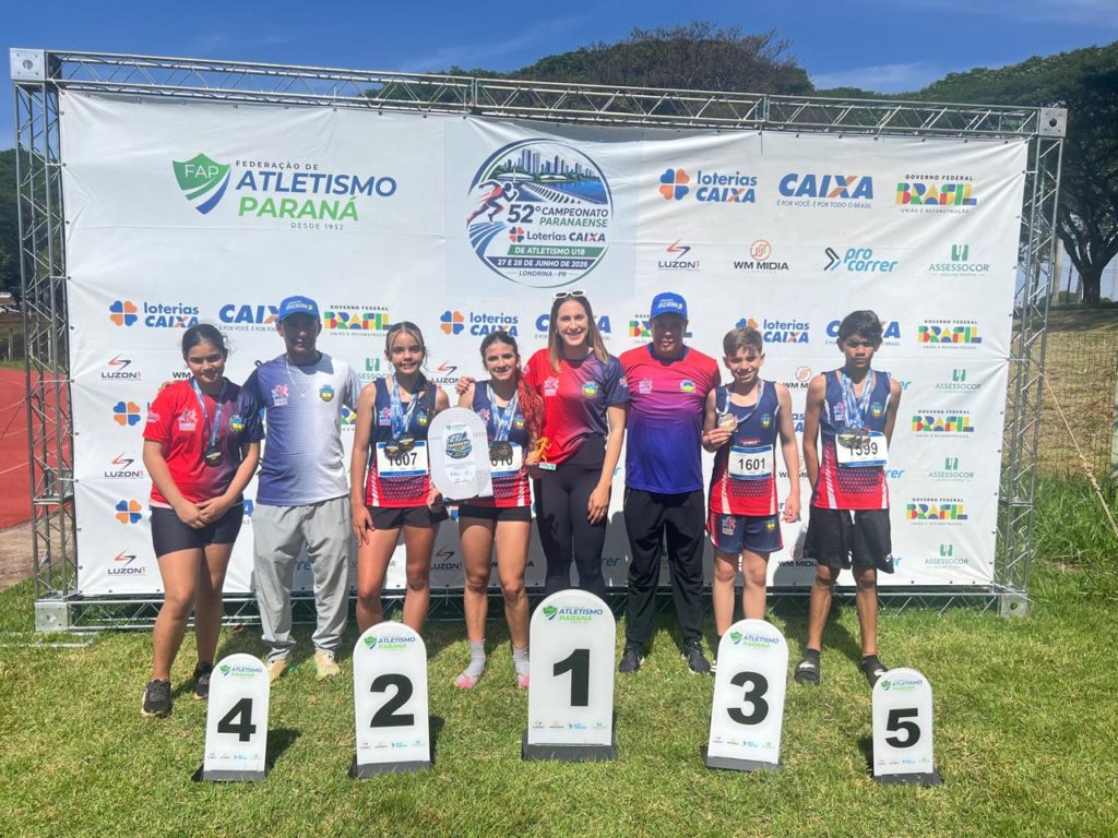 Apucarana é vice-campeã feminina no Paranaense de Atletismo Sub-14