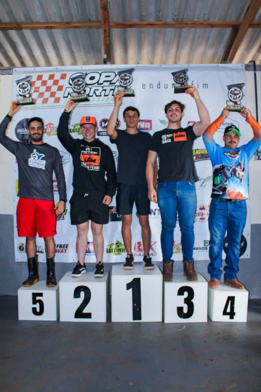 Matheus Marques conquista 5º lugar na E1 na 5ª Etapa da Copa Norte de Enduro FIM 2026, em Marilândia do Sul