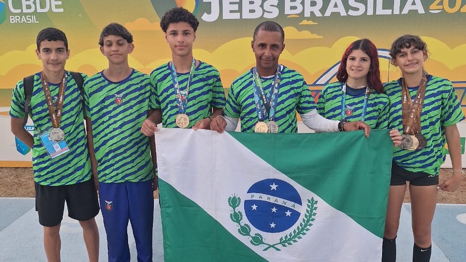 Atletas de Apucarana conquistam cinco medalhas nos Jogos Escolares Brasileiros